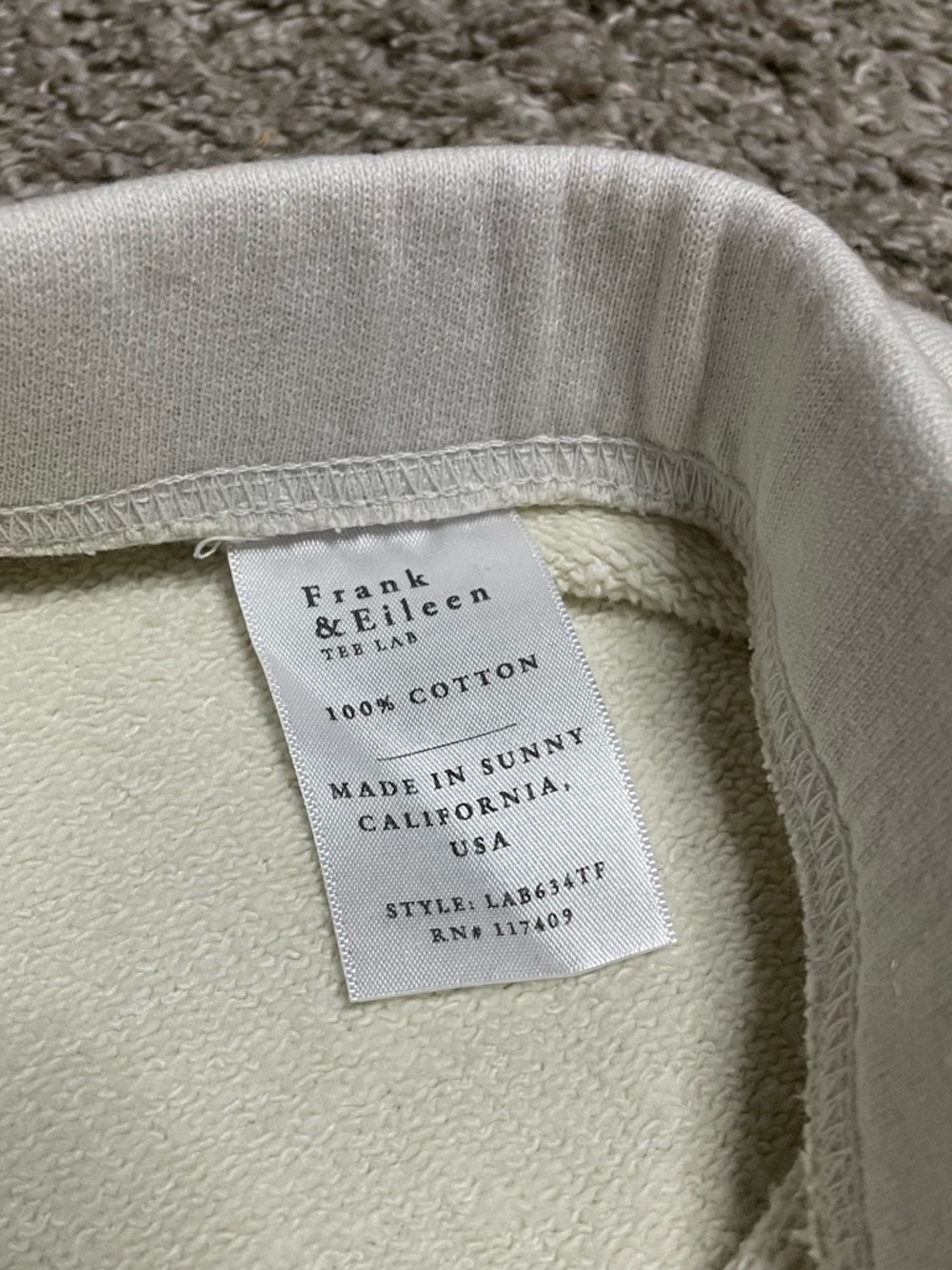 Frank & Eileen Cropped Wide Leg Sweatpants Women’s Small - Picture 5 of 5
